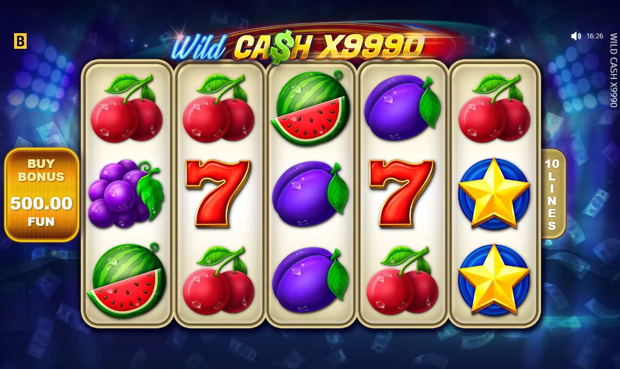 Wild Cash X9990 demo